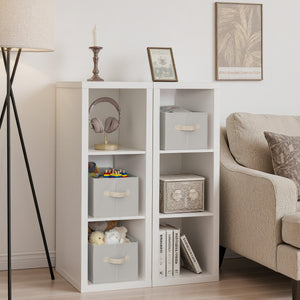 Closet Organizers and Storage Bins, Fabric Storage Baskets for Shelves,  3-Pack