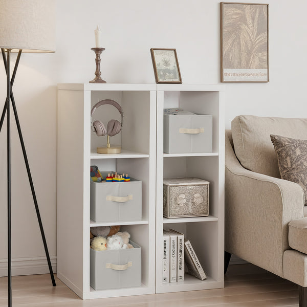 Closet Organizers and Storage Bins, Fabric Storage Baskets for Shelves,  3-Pack