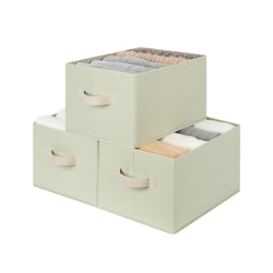 Closet Organizers and Storage Bins, Fabric Storage Baskets for Shelves,  3-Pack