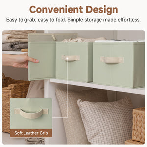 Closet Organizers and Storage Bins, Fabric Storage Baskets for Shelves,  3-Pack