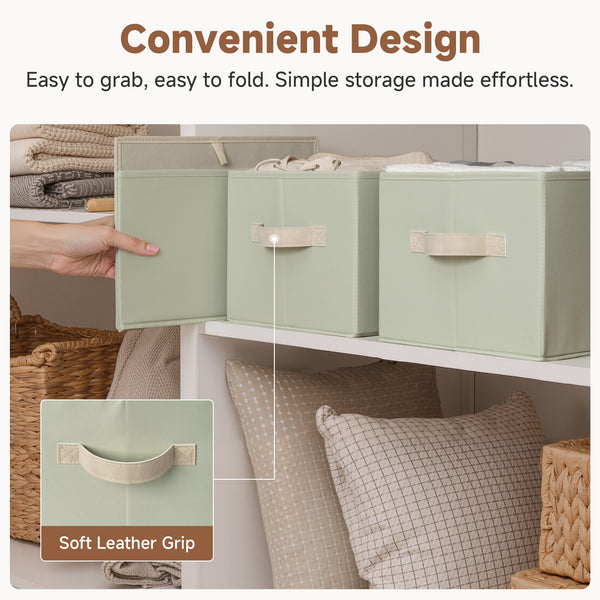 Closet Organizers and Storage Bins, Fabric Storage Baskets for Shelves,  3-Pack