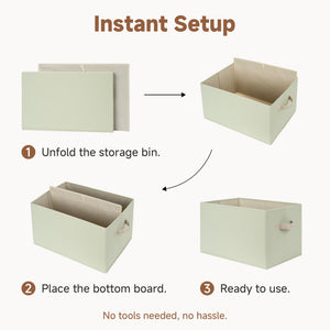 Closet Organizers and Storage Bins, Fabric Storage Baskets for Shelves,  3-Pack