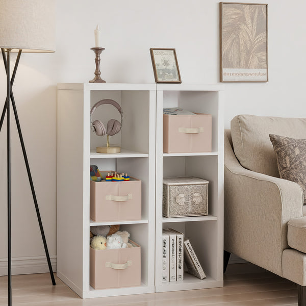 Closet Organizers and Storage Bins, Fabric Storage Baskets for Shelves,  3-Pack