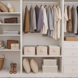 Closet Organizers and Storage Bins, Fabric Storage Baskets for Shelves,  3-Pack