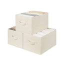 Closet Organizers and Storage Bins, Fabric Storage Bins for Organization, 3-Pack