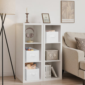 Closet Organizers and Storage Bins, Fabric Storage Bins for Organization, 3-Pack