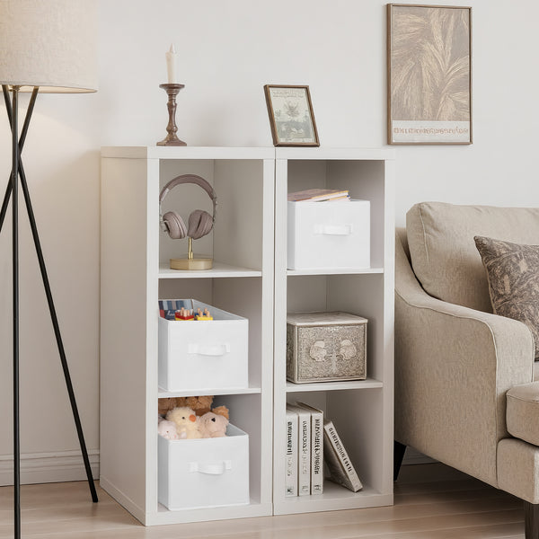 Closet Organizers and Storage Bins, Fabric Storage Bins for Organization, 3-Pack