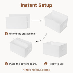 Closet Organizers and Storage Bins, Fabric Storage Bins for Organization, 3-Pack