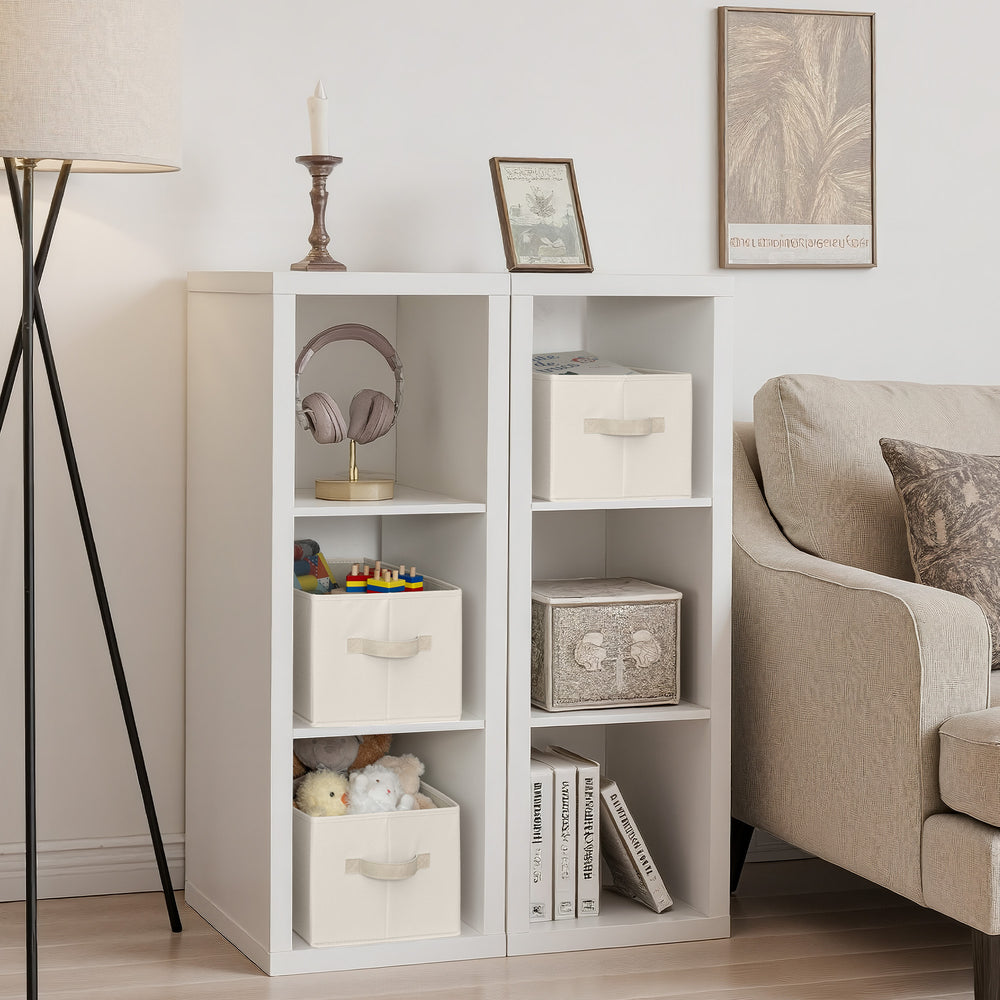 Closet Organizers and Storage Bins, Fabric Storage Baskets for Shelves,  3-Pack