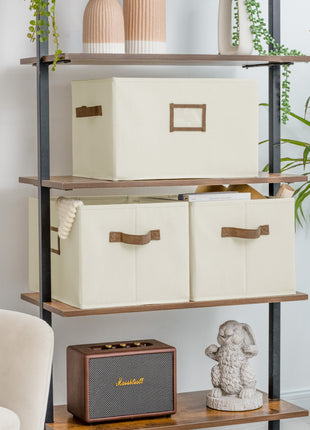 Storage Baskets for Shelves, 3-Pack