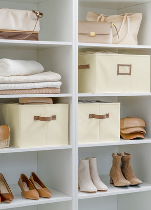 Storage Baskets for Shelves, 3-Pack