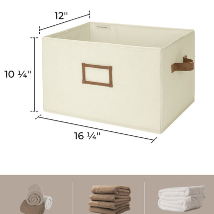 SroageWorks Storage Baskets for Shelves, 3-Pack