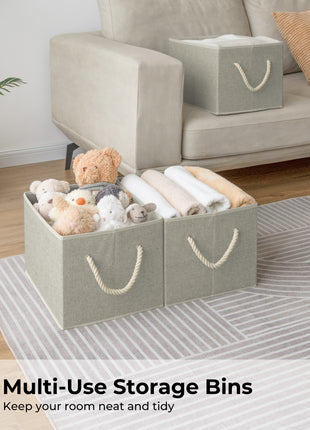 Storage Baskets for Shelves, 3-Pack