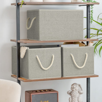 SroageWorks Storage Baskets for Shelves, 3-Pack