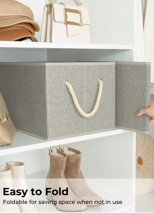 Storage Baskets for Shelves, 3-Pack