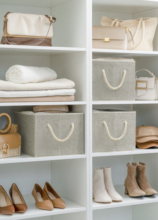 Storage Baskets for Shelves, 3-Pack