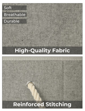 Storage Baskets for Shelves, Cotton Rope Handles, 3 Packs