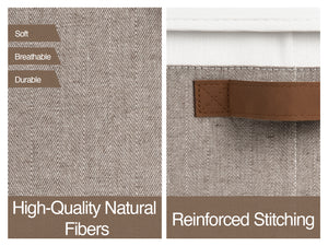 Lidded Large Storage Bins, Two-Tone Design, 3 Pack