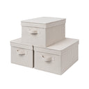 Lidded Large Storage Bins, 3 Pack