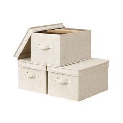Fabric Storage Bins with Lids, 3-Pack (Copy)