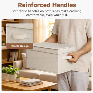 Fabric Storage Bins with Lids, 3-Pack (Copy)