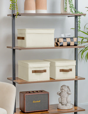 Lidded Large Storage Bins, 3 Pack