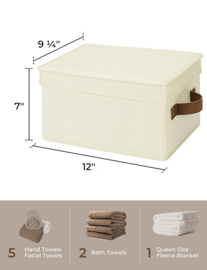Lidded Large Storage Bins, 3 Pack