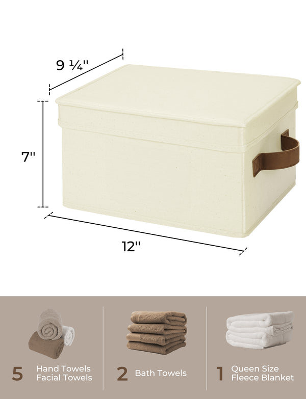 Lidded Large Storage Bins, 3 Pack