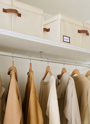 Extra Large Storage Bins with Lids, 55L Decorative Organizer