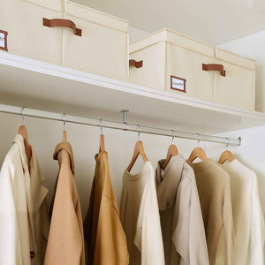 Extra Large Storage Bins with Lids, 55L Decorative Organizer