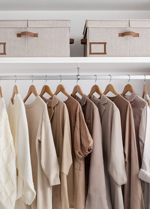 Extra Large Storage Bins with Lids, 55L Decorative Organizer