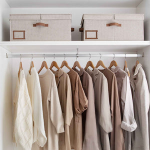 Extra Large Storage Bins with Lids, 55L Decorative Organizer