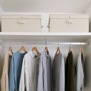 Extra Large Storage Bins with Lids, 55L Decorative Organizer