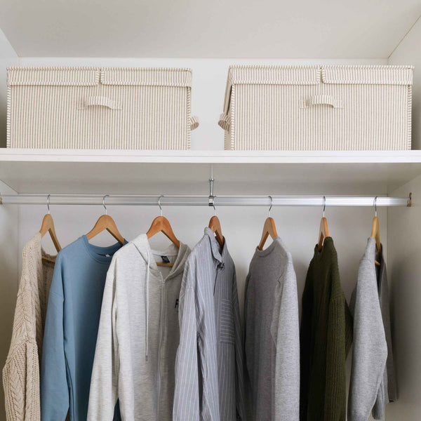 Extra Large Storage Bins with Lids, 55L Decorative Organizer