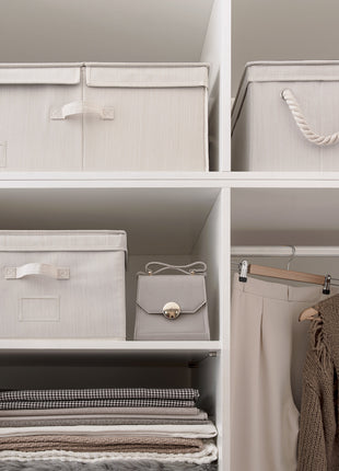 Extra Large Storage Bins with Lids, 55L Decorative Organizer