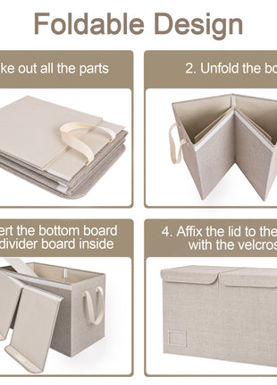 Toy Bin with Flip-Top Lids