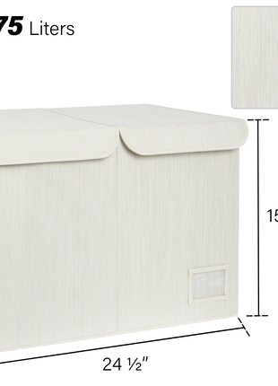 Toy Bin with Flip-Top Lids