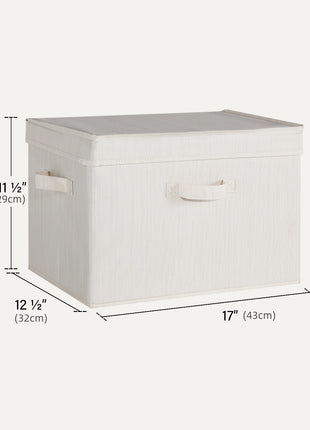 Fabric Storage Bins with Lid, 2-Pack