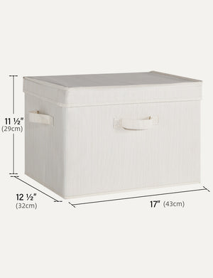 Fabric Storage Bins with Lid, 2-Pack