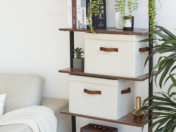 Fabric Storage Bins with Lid, 2-Pack