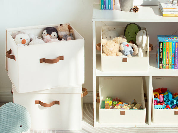 Fabric Storage Bins with Lid, 2-Pack