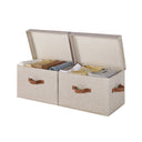Fabric Storage Bins with Lid, 2-Pack