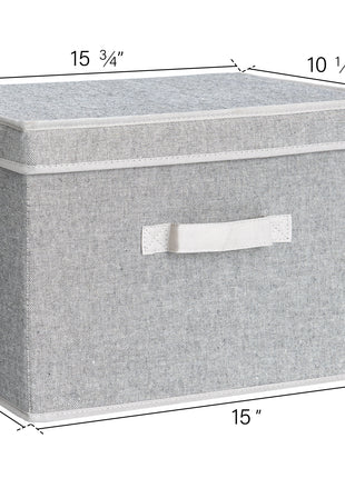 Fabric Storage Bins with Lid, 2-Pack
