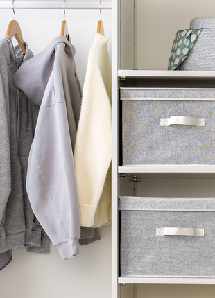 Fabric Storage Bins with Lid, 2-Pack