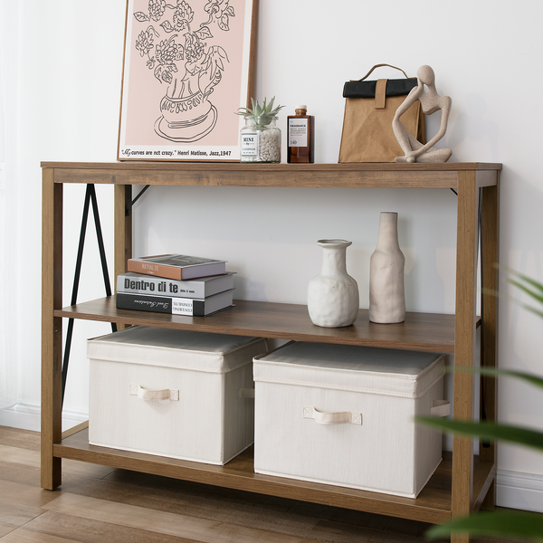 Fabric Storage Bins with Lid, 2-Pack