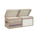 Fabric Storage Bin with Quick-View Mesh Window, Set of 2