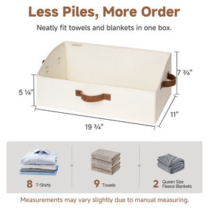 Trapezoid Fabric Storage Bins, Set of 3