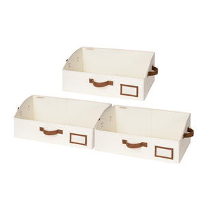 Closet Storage Bins, Trapezoid Storage Box, 3-Pack