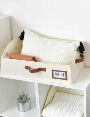 Closet Storage Bins, Trapezoid Storage Box, 3-Pack