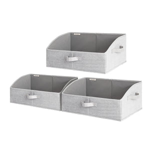 Closet Storage Bins, Trapezoid Storage Box, 3-Pack
